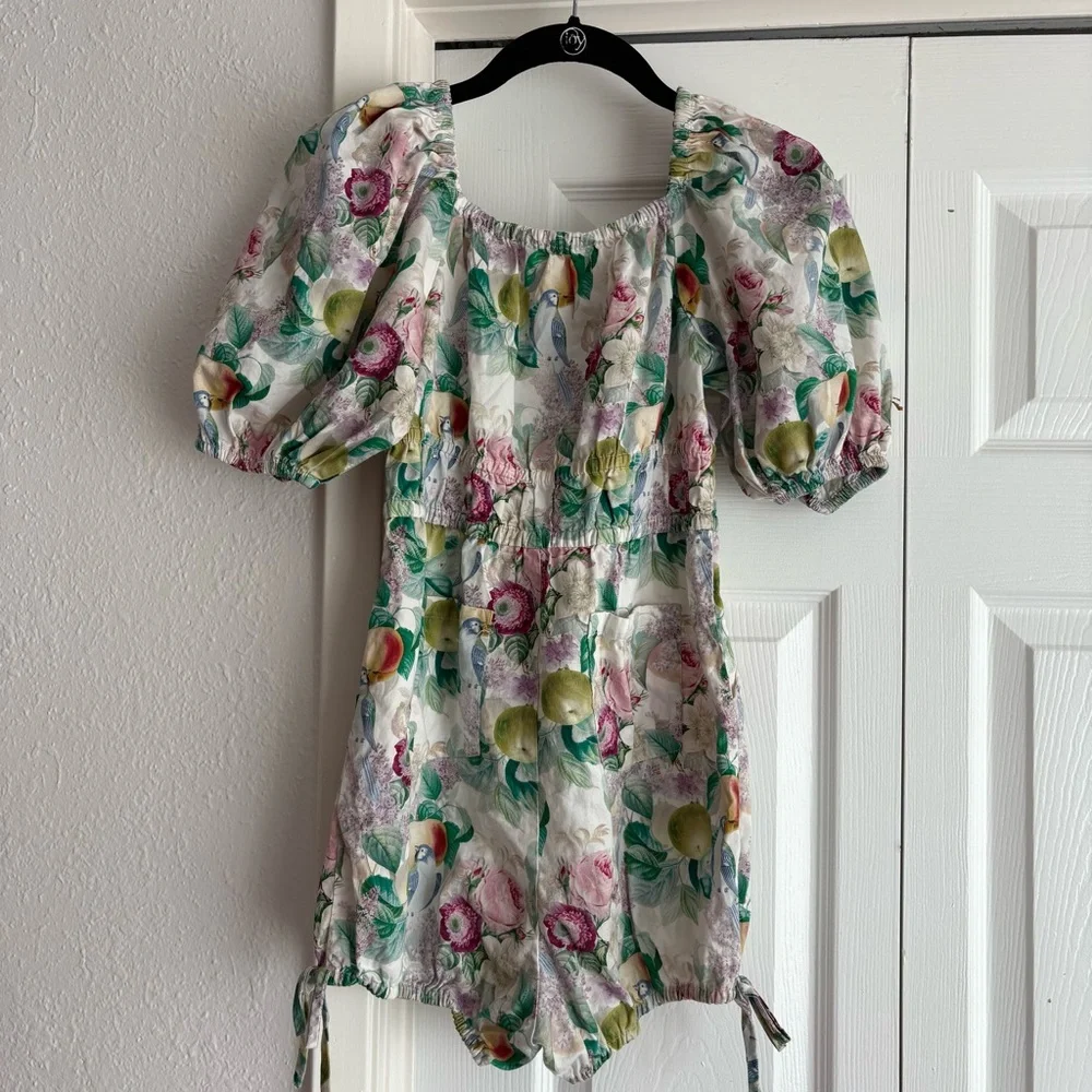 Gingersnaps girls whimsical fruit floral bird bubble romper jumper playsuit